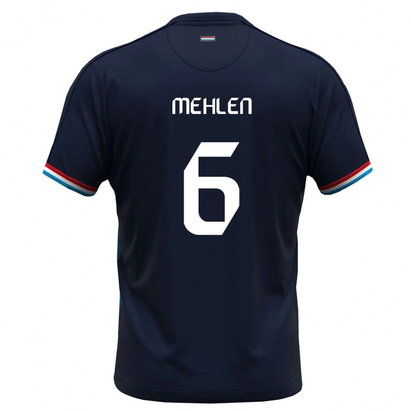 Danxen Niño Camiseta Luxemburgo Maurice Mehlen #6 Azul Real Rojo 2ª Equipación 26-28 La Camisa México