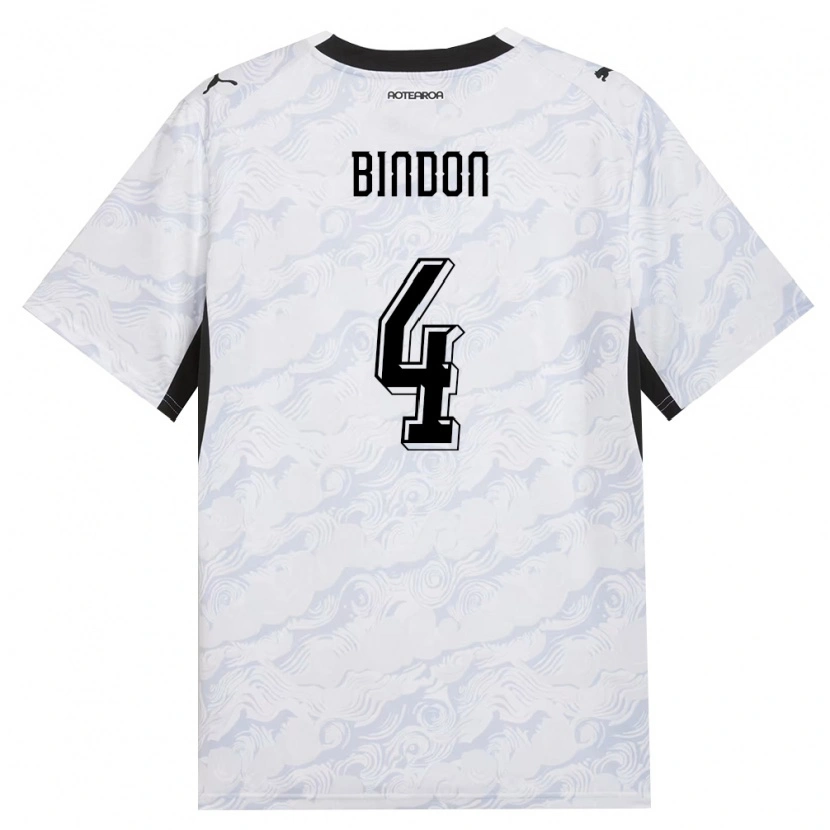 Danxen Niño Camiseta Nueva Zelanda Tyler Bindon #4 Negro Blanco 2ª Equipación 26-28 La Camisa México