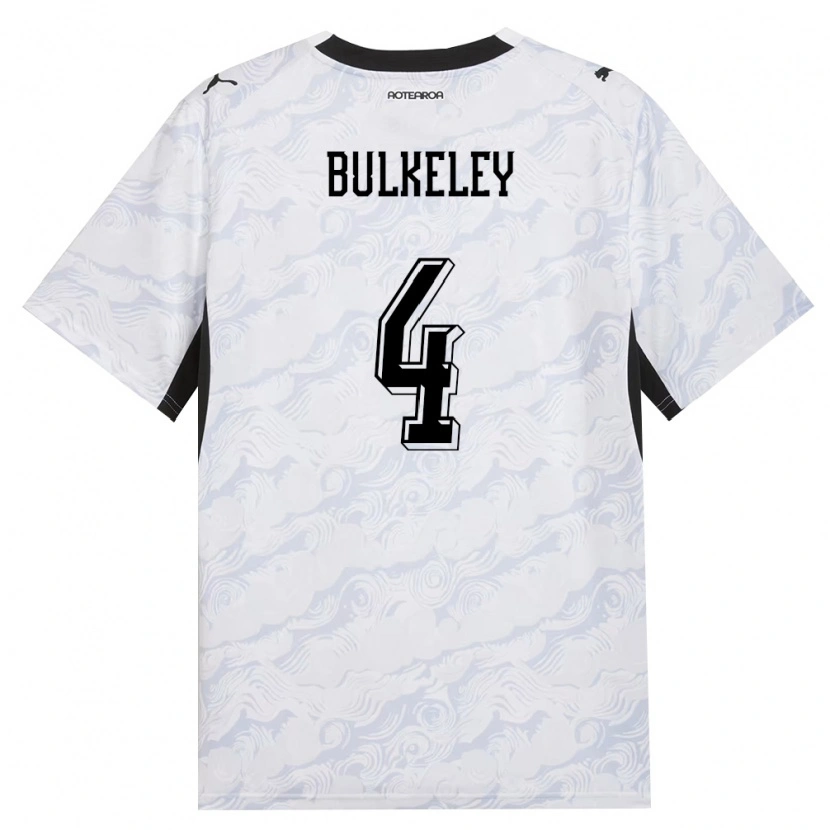 Danxen Niño Camiseta Nueva Zelanda James Bulkeley #4 Negro Blanco 2ª Equipación 26-28 La Camisa México