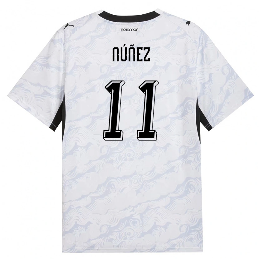 Danxen Niño Camiseta Nueva Zelanda Matías Núñez #11 Negro Blanco 2ª Equipación 26-28 La Camisa México
