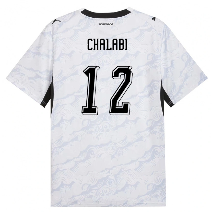 Danxen Niño Camiseta Nueva Zelanda Joseph Chalabi #12 Negro Blanco 2ª Equipación 26-28 La Camisa México