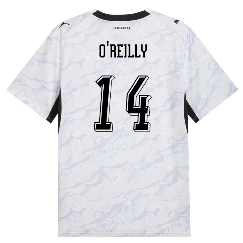 Danxen Niño Camiseta Nueva Zelanda Jackson O'reilly #14 Negro Blanco 2ª Equipación 26-28 La Camisa México