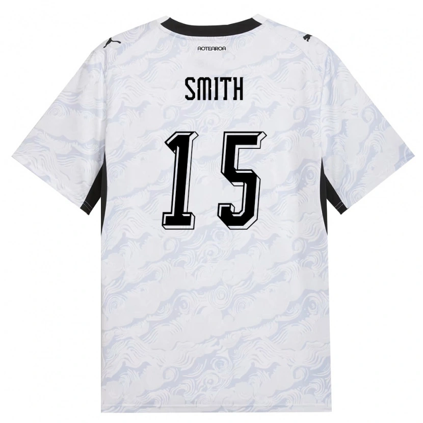 Danxen Niño Camiseta Nueva Zelanda Jayden Smith #15 Negro Blanco 2ª Equipación 26-28 La Camisa México