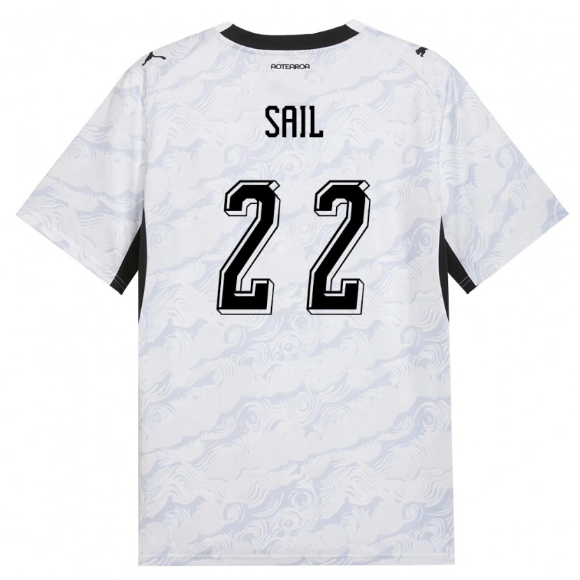 Danxen Niño Camiseta Nueva Zelanda Oliver Sail #22 Negro Blanco 2ª Equipación 26-28 La Camisa México