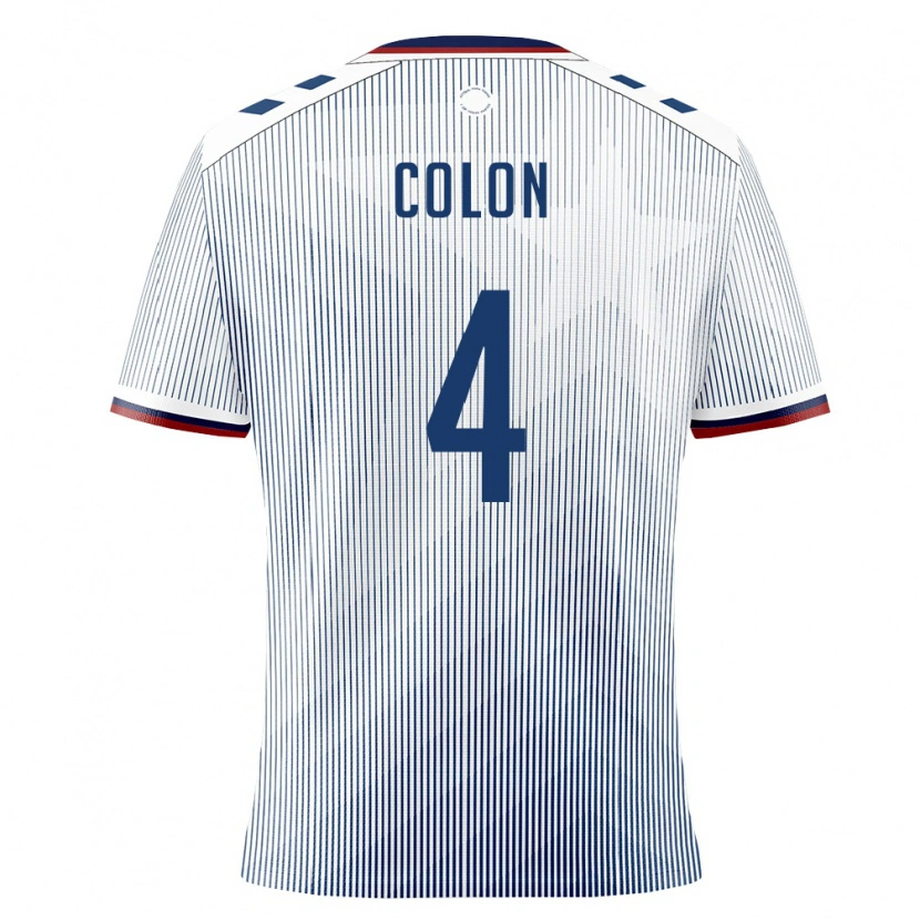 Danxen Niño Camiseta Puerto Rico Xzavier Colon #4 Azul Real Blanco 2ª Equipación 26-28 La Camisa México
