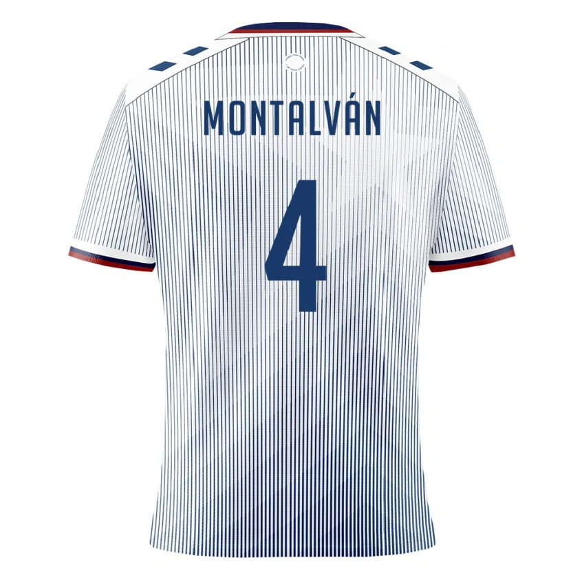 Danxen Niño Camiseta Puerto Rico Armando Montalván #4 Azul Real Blanco 2ª Equipación 26-28 La Camisa México