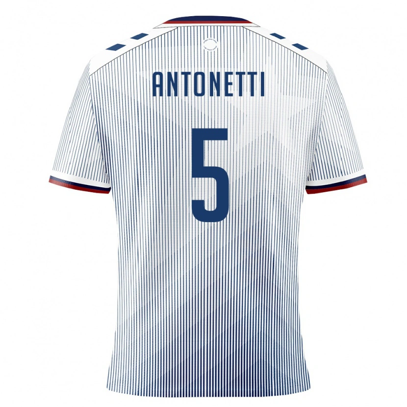 Danxen Niño Camiseta Puerto Rico Nacho Antonetti #5 Azul Real Blanco 2ª Equipación 26-28 La Camisa México