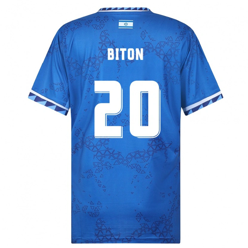 Danxen Niño Camiseta Israel Dan Biton #20 Azul Blanco 2ª Equipación 26-28 La Camisa México