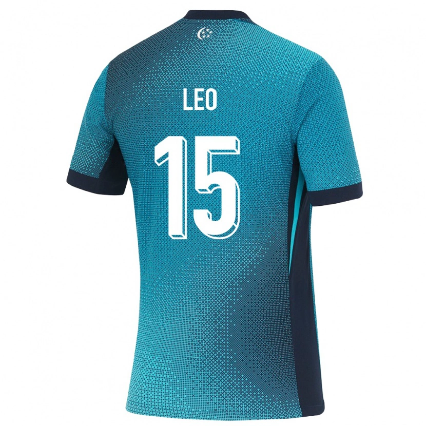 Danxen Niño Camiseta Singapur Caleb Leo #15 Turquesa Oscuro Negro 2ª Equipación 26-28 La Camisa México
