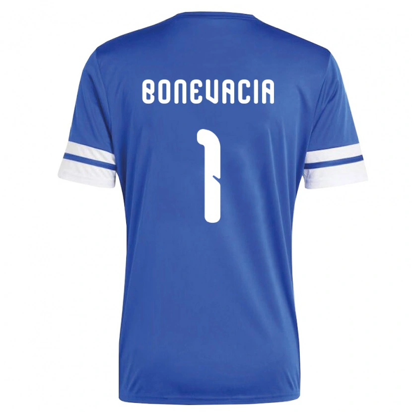 Danxen Hombre Camiseta Curazao Giuliano Bonevacia #1 Marino Blanco 1ª Equipación 26-28 La Camisa México