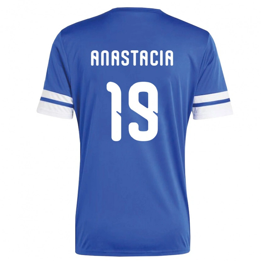 Danxen Hombre Camiseta Curazao D'shawn Anastacia #19 Marino Blanco 1ª Equipación 26-28 La Camisa México
