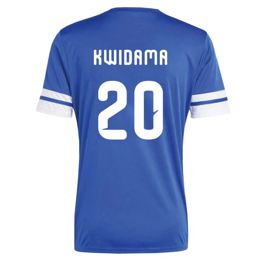 Danxen Hombre Camiseta Curazao Jowendrick Kwidama #20 Marino Blanco 1ª Equipación 26-28 La Camisa México