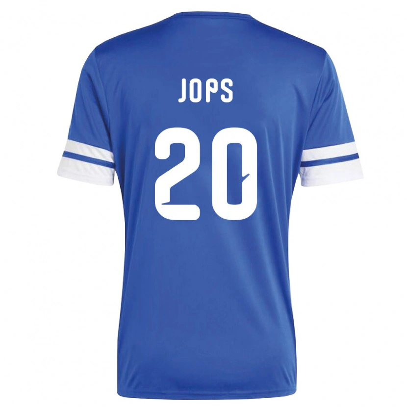 Danxen Hombre Camiseta Curazao Arynel Jops #20 Marino Blanco 1ª Equipación 26-28 La Camisa México