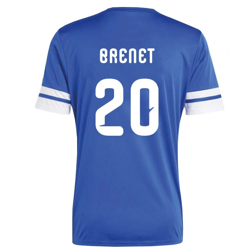 Danxen Hombre Camiseta Curazao Joshua Brenet #20 Marino Blanco 1ª Equipación 26-28 La Camisa México