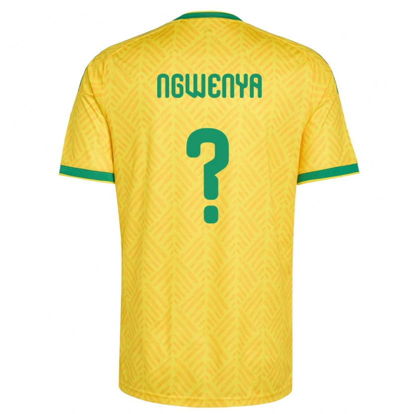 Danxen Hombre Camiseta Sudáfrica Siphamandla Ngwenya #0 Amarillo Verde 1ª Equipación 26-28 La Camisa México