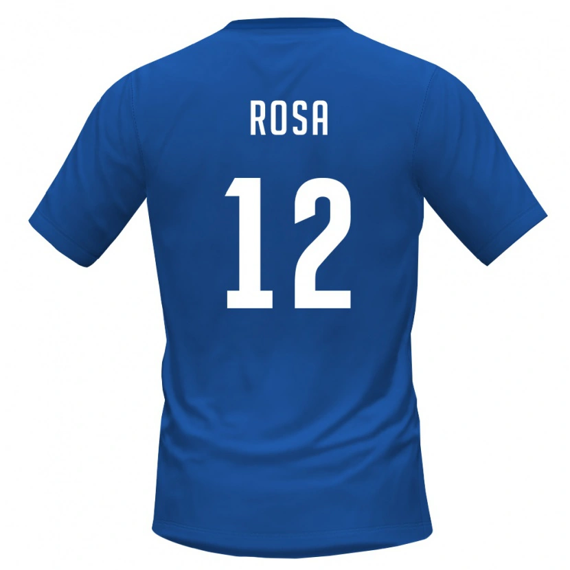 Danxen Hombre Camiseta Cabo Verde Márcio Rosa #12 Azul Real Rojo 1ª Equipación 26-28 La Camisa México