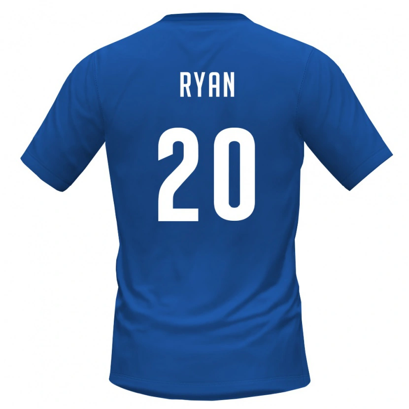 Danxen Hombre Camiseta Cabo Verde Ryan Mendes #20 Azul Real Rojo 1ª Equipación 26-28 La Camisa México