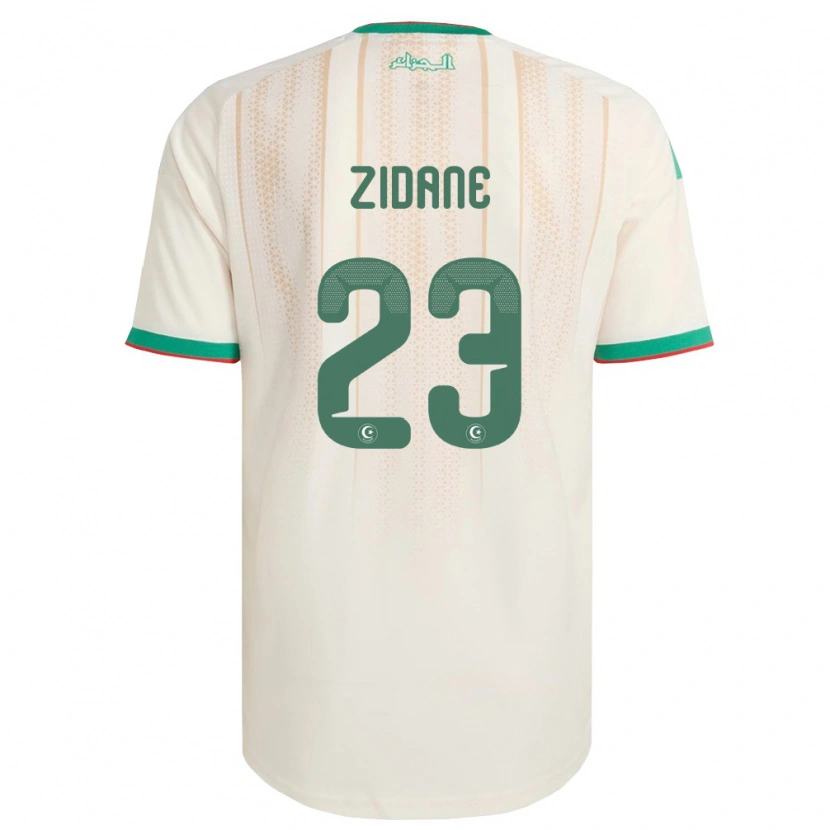 Danxen Hombre Camiseta Argelia Luca Zidane #23 Marfil Verde Rojo 1ª Equipación 26-28 La Camisa México