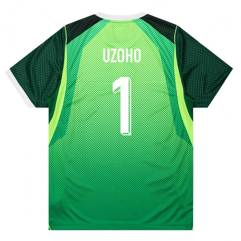 Danxen Hombre Camiseta Nigeria Francis Uzoho #1 Verde Blanco 1ª Equipación 26-28 La Camisa México