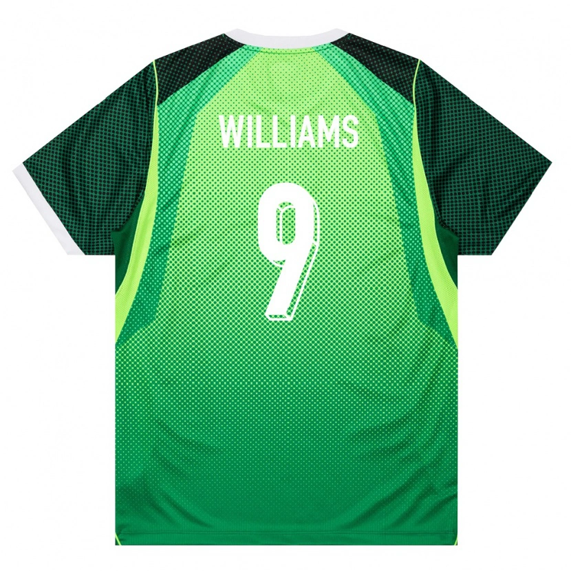 Danxen Hombre Camiseta Nigeria Precious Williams #9 Verde Blanco 1ª Equipación 26-28 La Camisa México