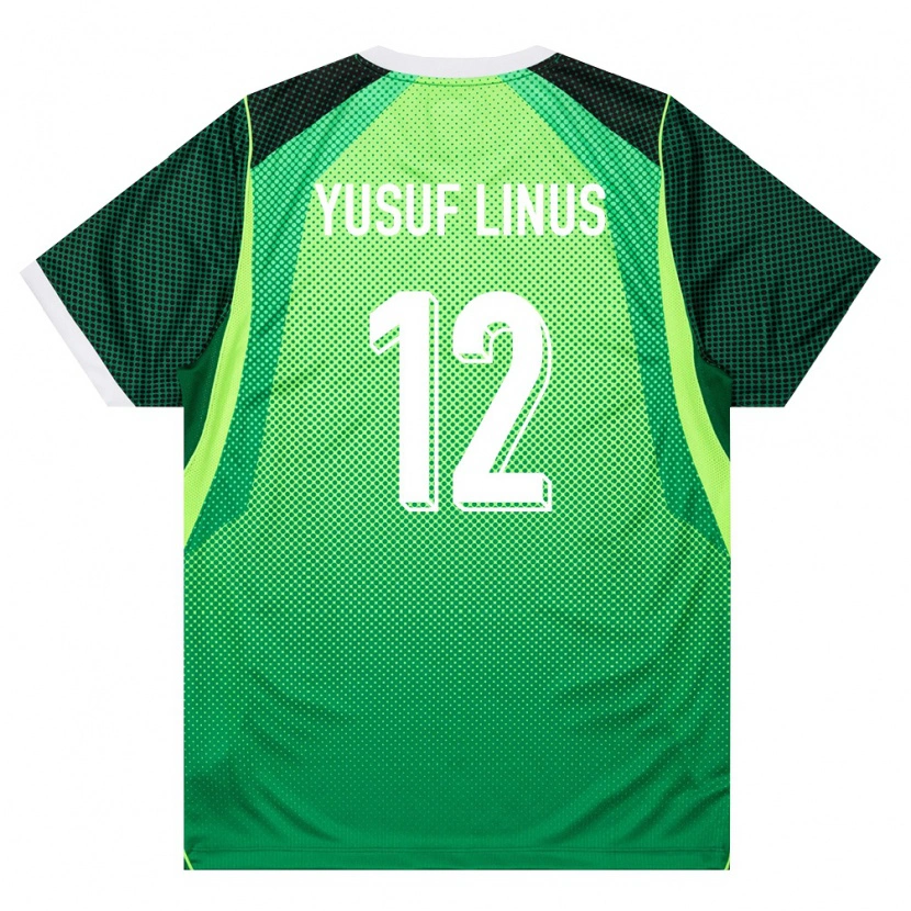 Danxen Hombre Camiseta Nigeria Hope Yusuf Linus #12 Verde Blanco 1ª Equipación 26-28 La Camisa México