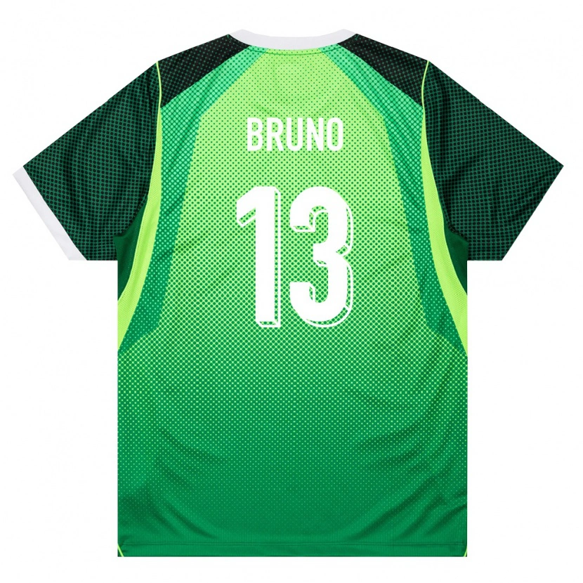 Danxen Hombre Camiseta Nigeria Bruno Onyemaechi #13 Verde Blanco 1ª Equipación 26-28 La Camisa México
