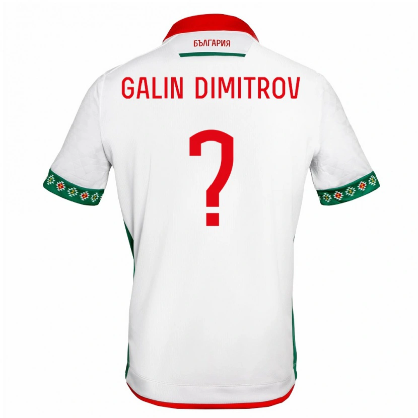 Danxen Hombre Camiseta Bulgaria Galin Dimitrov #0 Blanco Verde Rojo 1ª Equipación 26-28 La Camisa México