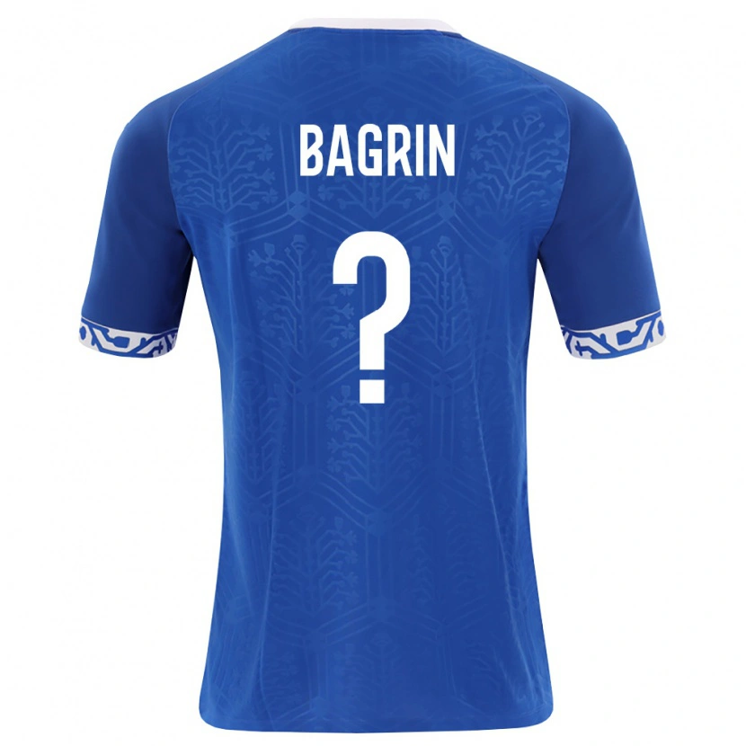 Danxen Hombre Camiseta Moldavia Mihail Bagrin #0 Azul Real Blanco 1ª Equipación 26-28 La Camisa México