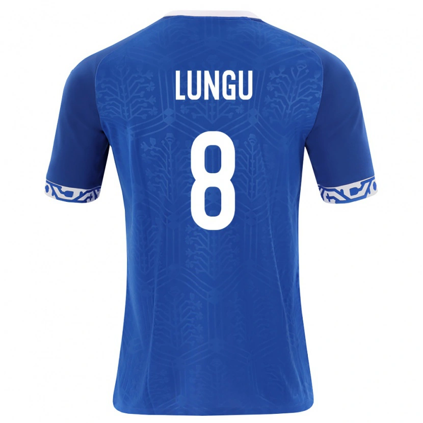 Danxen Hombre Camiseta Moldavia Teodor Lungu #8 Azul Real Blanco 1ª Equipación 26-28 La Camisa México