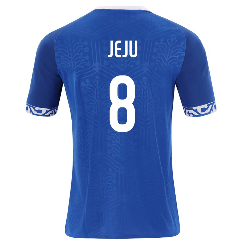 Danxen Hombre Camiseta Moldavia Ivan Jeju #8 Azul Real Blanco 1ª Equipación 26-28 La Camisa México