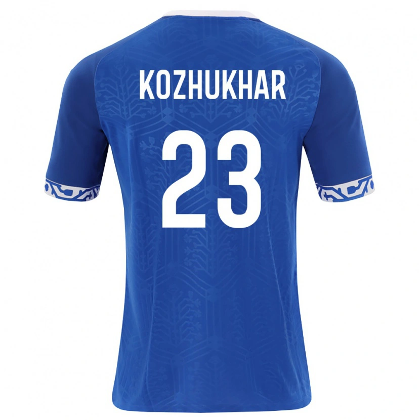 Danxen Hombre Camiseta Moldavia Andriy Kozhukhar #23 Azul Real Blanco 1ª Equipación 26-28 La Camisa México