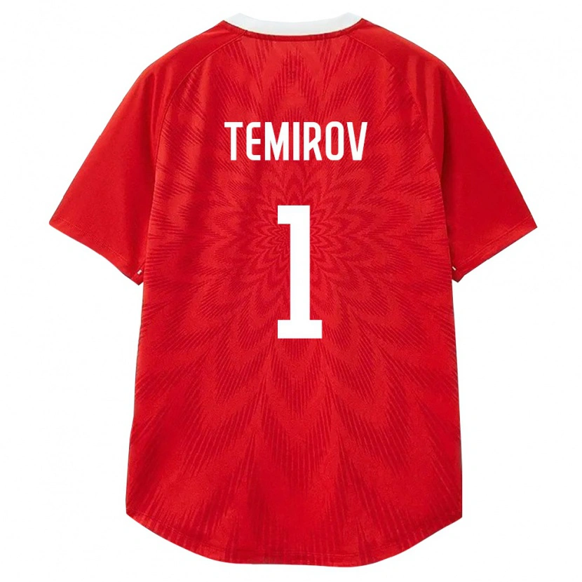 Danxen Hombre Camiseta Rusia Aleksandr Temirov #1 Rojo Blanco Marrón 1ª Equipación 26-28 La Camisa México