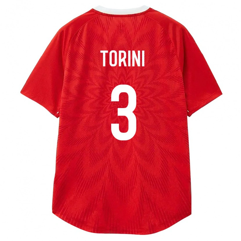Danxen Hombre Camiseta Rusia Robert Torini #3 Rojo Blanco Marrón 1ª Equipación 26-28 La Camisa México