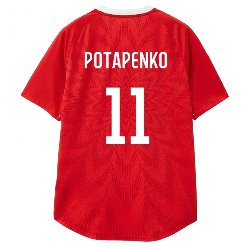 Danxen Hombre Camiseta Rusia Egor Potapenko #11 Rojo Blanco Marrón 1ª Equipación 26-28 La Camisa México