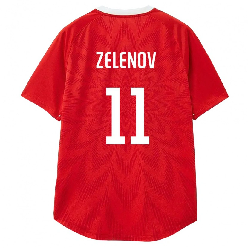 Danxen Hombre Camiseta Rusia Platon Zelenov #11 Rojo Blanco Marrón 1ª Equipación 26-28 La Camisa México