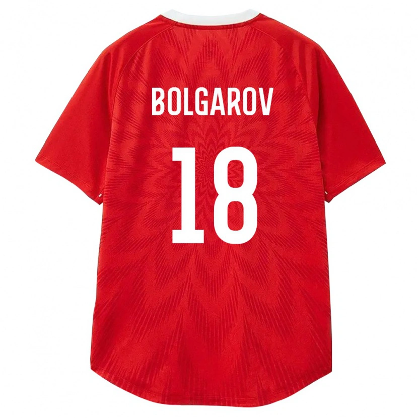 Danxen Hombre Camiseta Rusia Ivan Bolgarov #18 Rojo Blanco Marrón 1ª Equipación 26-28 La Camisa México