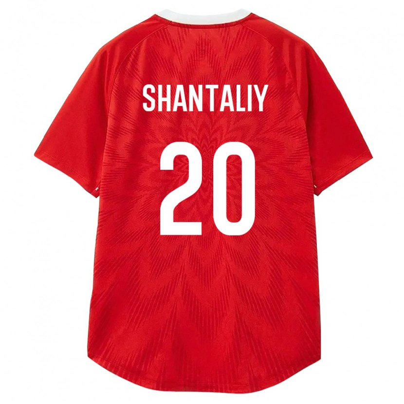 Danxen Hombre Camiseta Rusia Daniil Shantaliy #20 Rojo Blanco Marrón 1ª Equipación 26-28 La Camisa México