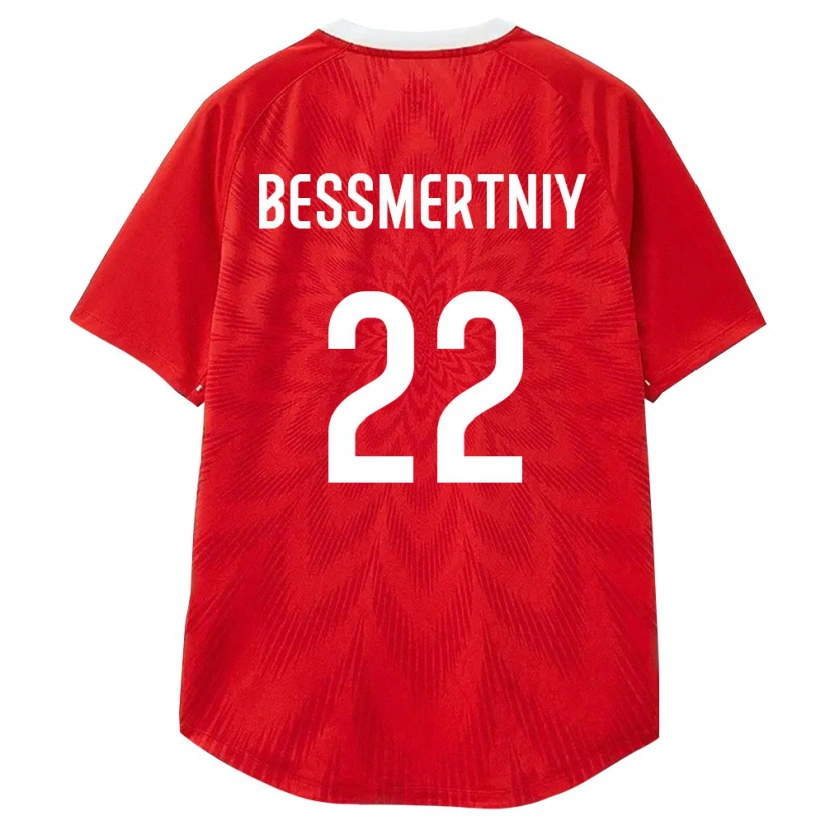Danxen Hombre Camiseta Rusia Stanislav Bessmertniy #22 Rojo Blanco Marrón 1ª Equipación 26-28 La Camisa México