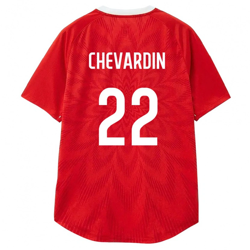 Danxen Hombre Camiseta Rusia Daniil Chevardin #22 Rojo Blanco Marrón 1ª Equipación 26-28 La Camisa México