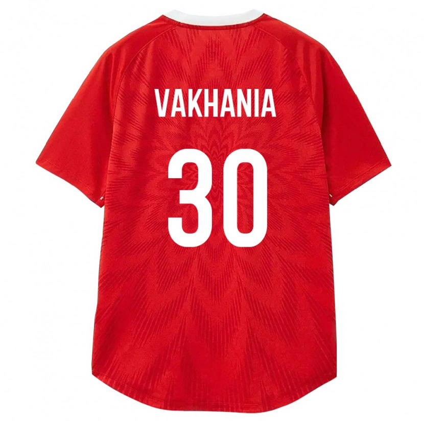 Danxen Hombre Camiseta Rusia Ilya Vakhania #30 Rojo Blanco Marrón 1ª Equipación 26-28 La Camisa México