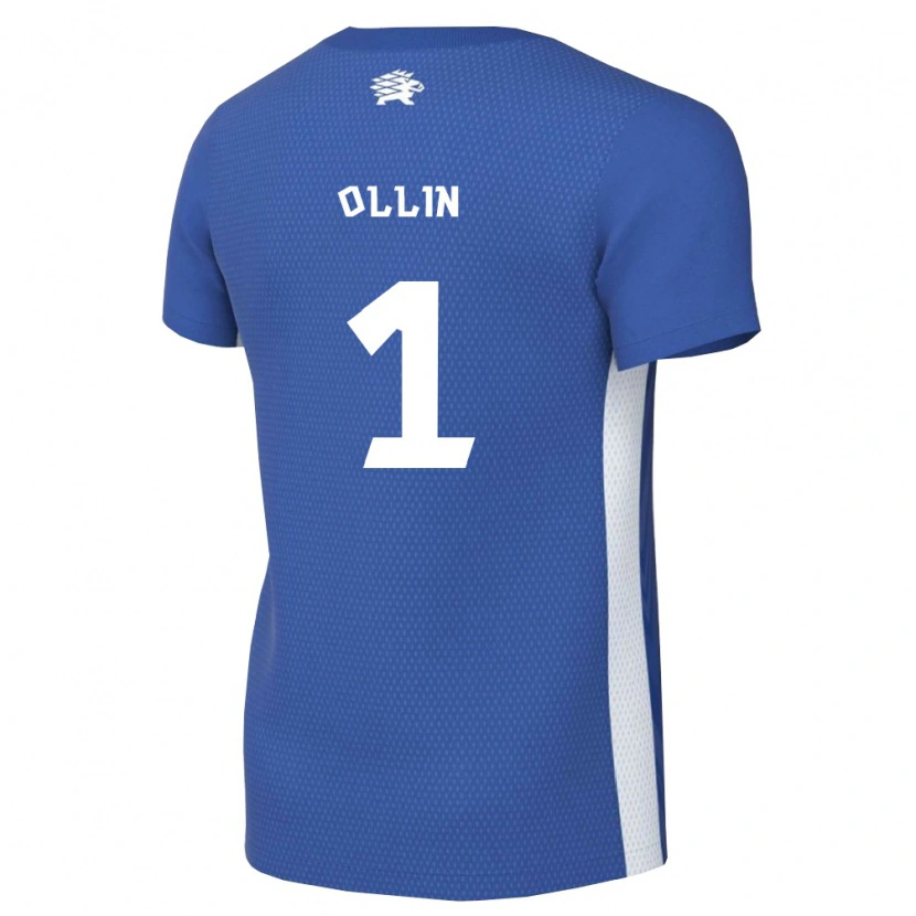 Danxen Hombre Camiseta Estonia Harly Ollin #1 Azul Oscuro Blanco 1ª Equipación 26-28 La Camisa México