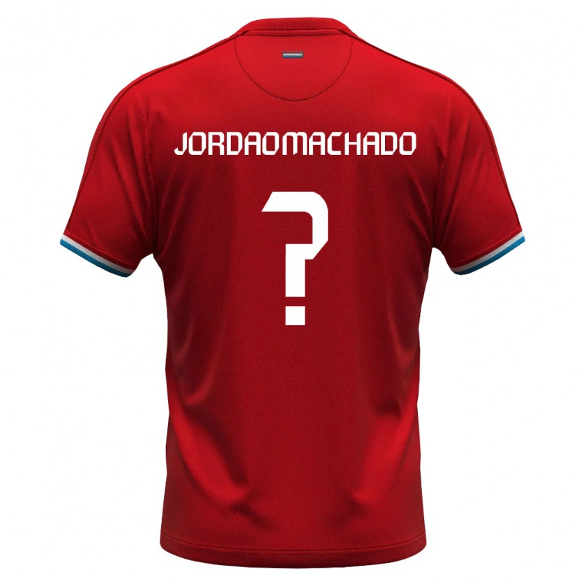 Danxen Hombre Camiseta Luxemburgo Dinis Jordao Machado #0 Rojo Blanco Azul 1ª Equipación 26-28 La Camisa México