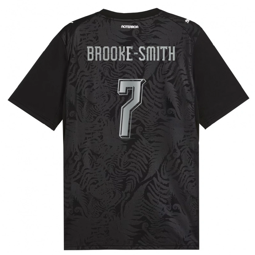 Danxen Hombre Camiseta Nueva Zelanda Luke Brooke-Smith #7 Blanco Negro Gris 1ª Equipación 26-28 La Camisa México