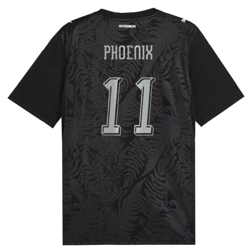 Danxen Hombre Camiseta Nueva Zelanda Codey Phoenix #11 Blanco Negro Gris 1ª Equipación 26-28 La Camisa México