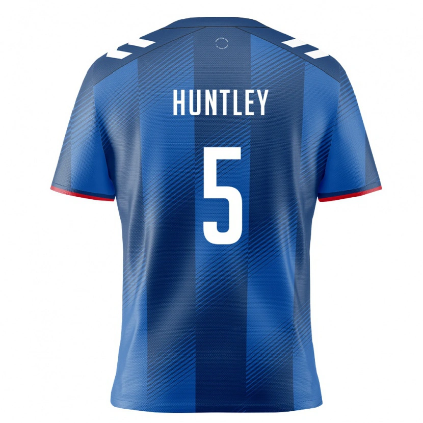 Danxen Hombre Camiseta Puerto Rico Marcelo Huntley #5 Azul Real Rojo Blanco 1ª Equipación 26-28 La Camisa México