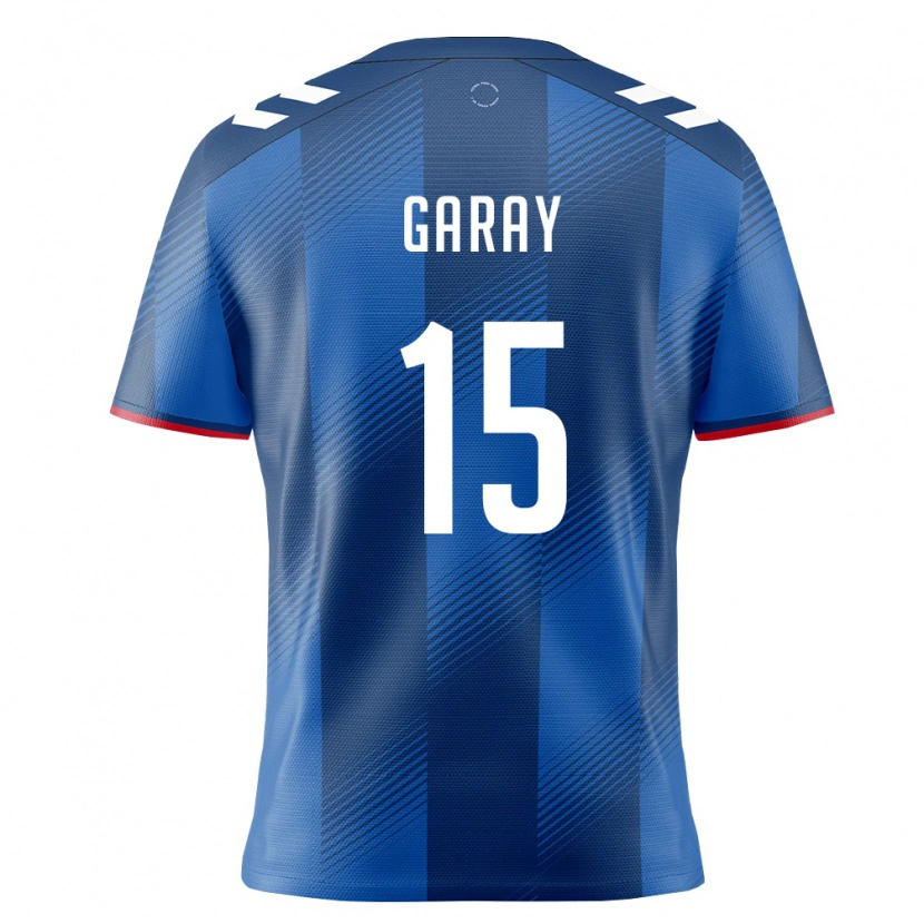 Danxen Hombre Camiseta Puerto Rico Ethan Garay #15 Azul Real Rojo Blanco 1ª Equipación 26-28 La Camisa México
