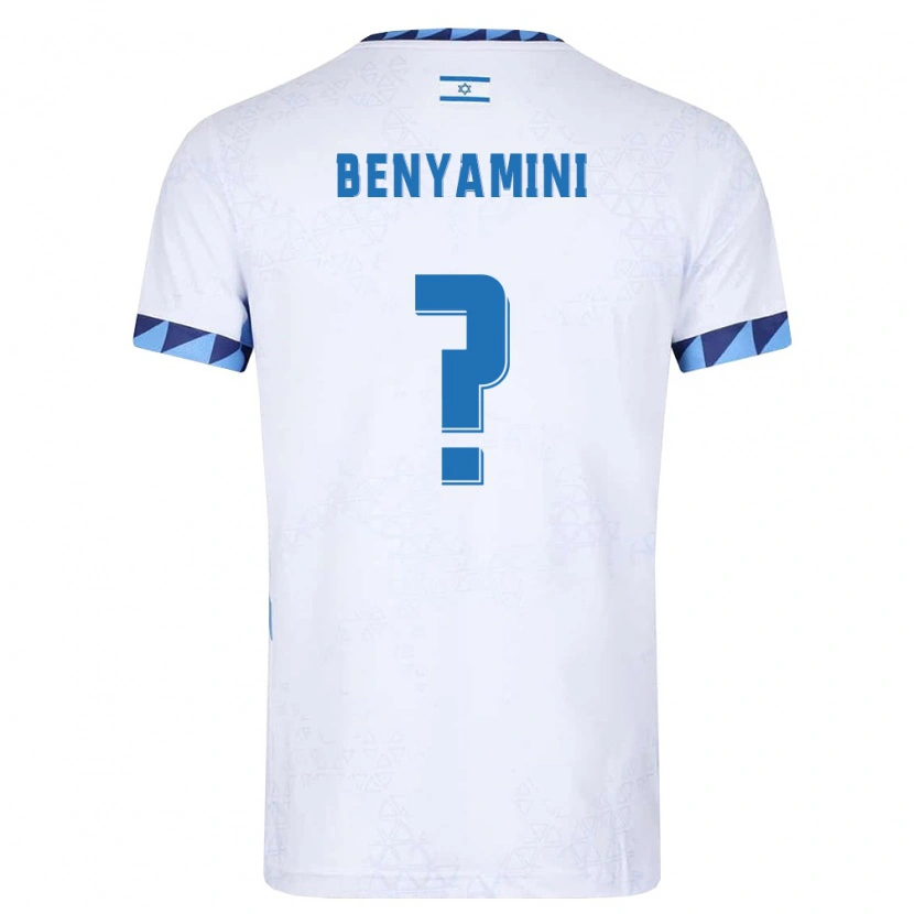 Danxen Hombre Camiseta Israel Dor Benyamini #0 Blanco Azul Claro 1ª Equipación 26-28 La Camisa México