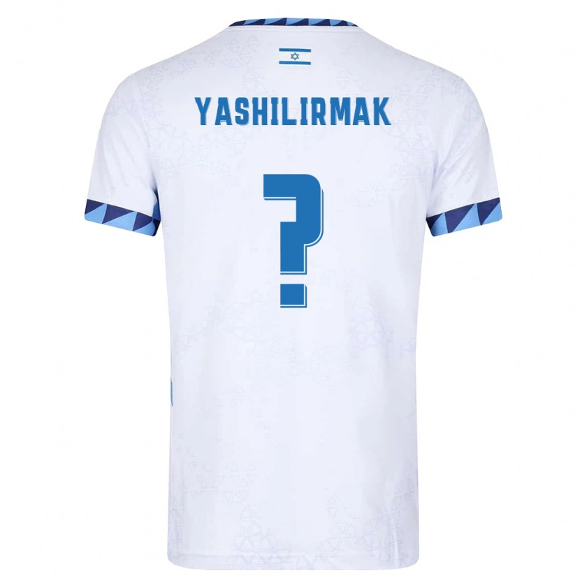 Danxen Hombre Camiseta Israel Maor Yashilirmak #0 Blanco Azul Claro 1ª Equipación 26-28 La Camisa México