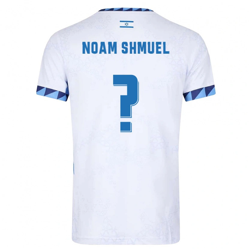 Danxen Hombre Camiseta Israel Noam Shmuel #0 Blanco Azul Claro 1ª Equipación 26-28 La Camisa México