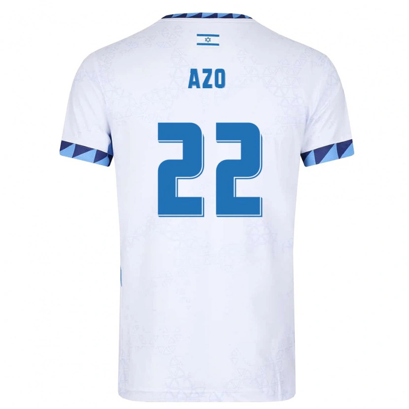Danxen Hombre Camiseta Israel Ori Azo #22 Blanco Azul Claro 1ª Equipación 26-28 La Camisa México